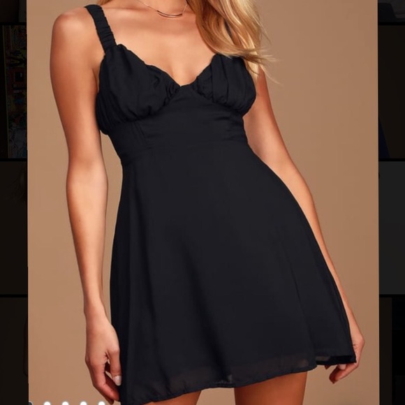 Lulus Dresses & Skirts - Lulus black skater mini dress